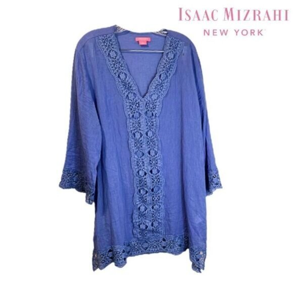 Isaac Mizrahi Bathing Suit Cover Ups for Women Crochet Beach Coverup Swimsuits - Picture 2 of 9